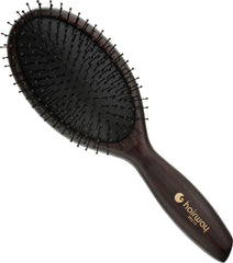 Hairway Ovale Kissenbürste "Wenge 2" / 13-Reihig Groß+ / SKU 08215
