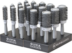 Olivia Garden Expert Blowout Shine 18er White & Grey Display