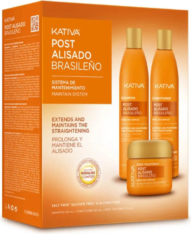 Kativa Post Set 3 zur Anwengung nach der Keratin Haarglättung