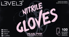 L3VEL3 Nitrilhandschuhe Medium Pearl Pink