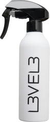 L3VEL3 Gummierte Sprühflasche Weiß