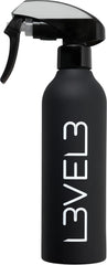 L3VEL3 Gummierte Sprühflasche Schwarz