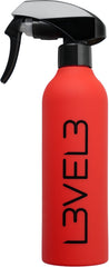 L3VEL3 Gummierte Sprühflasche Rot