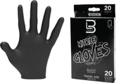 L3VEL3 Nitrile Gloves Medium Black Travel Size