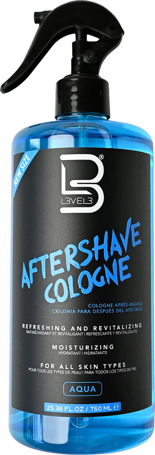 L3VEL3 Aftershave Cologne Aqua 750 ml