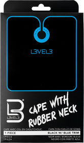L3VEL3 Umhang mit Gummikragen Schwarz mit blauem Rand