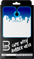 L3VEL3 Umhang mit Gummikragen Blau