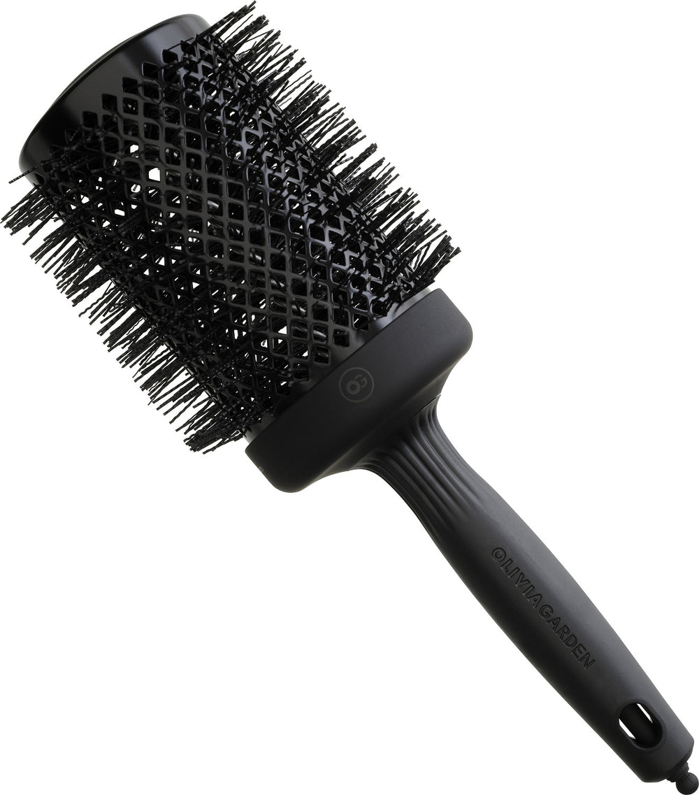 Olivia Garden Expert Blowout Shine Wavy Bristles Black Label 65 mm