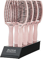 Olivia Garden Fingerbrush Combo Medium 8er Display Pink