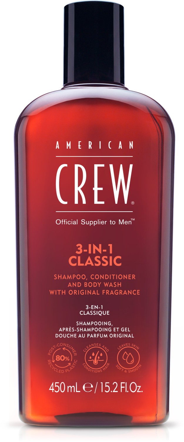 American Crew 3 in 1 Shampoo Conditioner & Bodywash 450 ml
