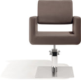 Sibel Felicitas Friseurstuhl Braun mit Quadratischer Basis