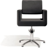 Sibel Felicitas Friseurstuhl Schwarz mit 5 Stern Basis