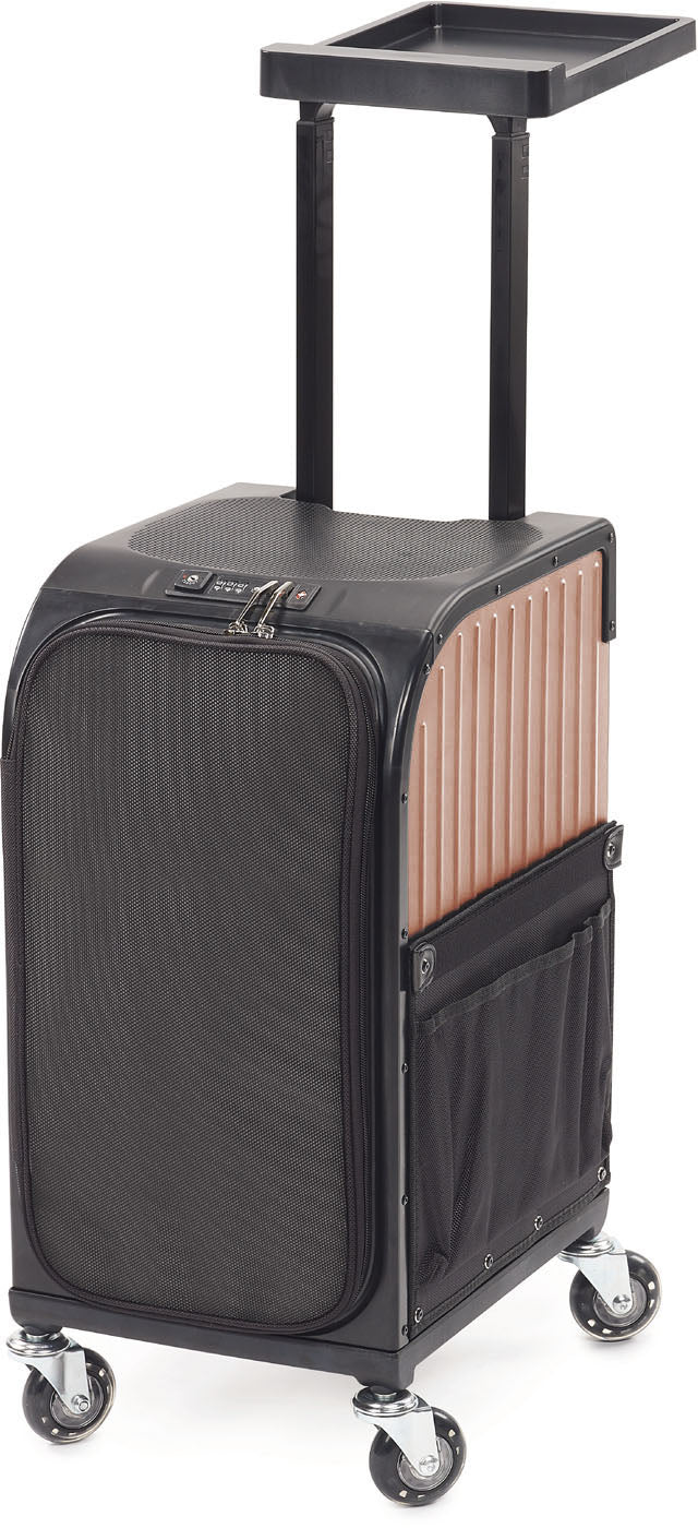 Sibel Rollercoaster Stoolcase Rollhocker Koffer Rosa Gold
