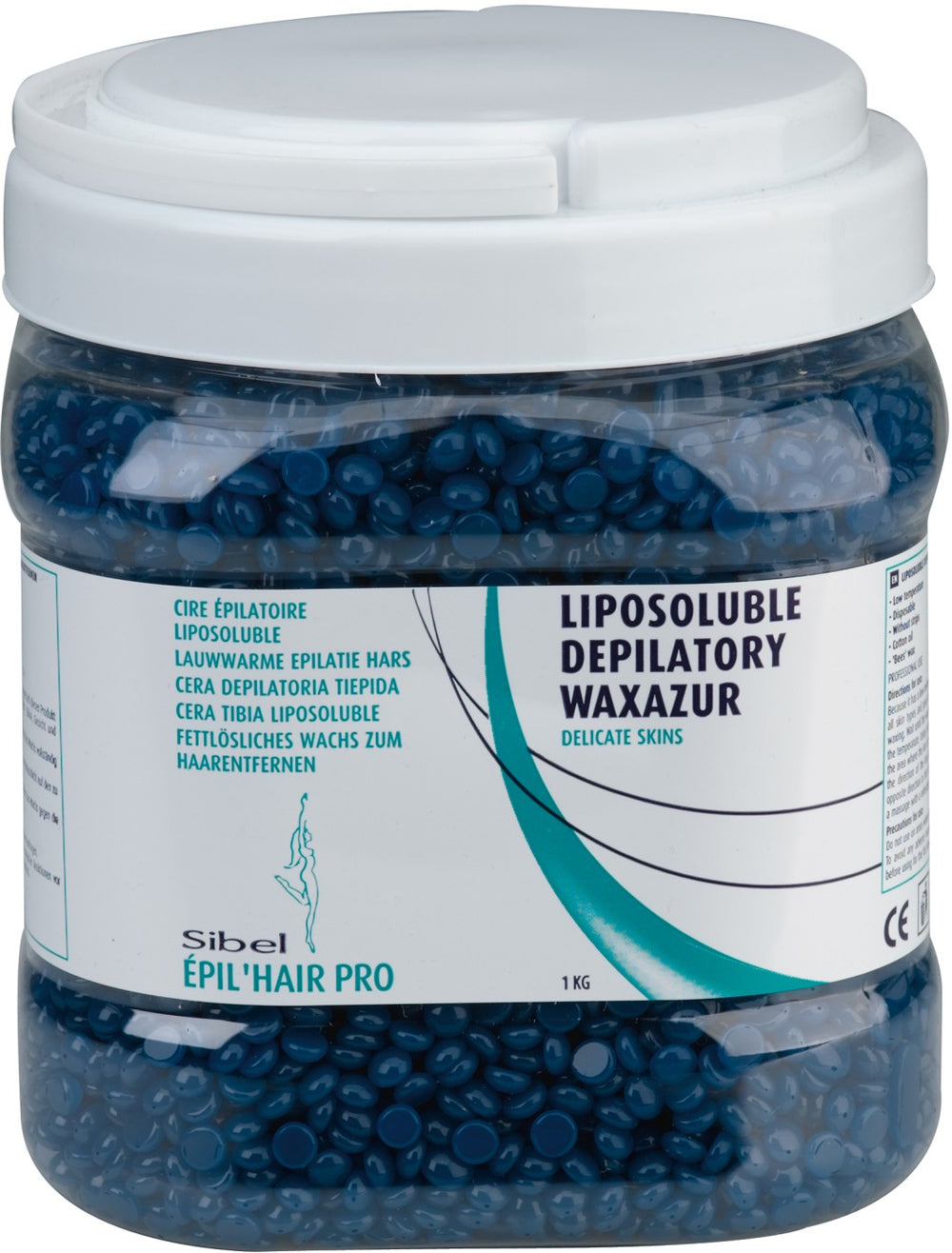 Sibel Èpilhair pro Fettlöslisches Perlen Feinwachs Epilierwachs WAX'Azur 1 KG