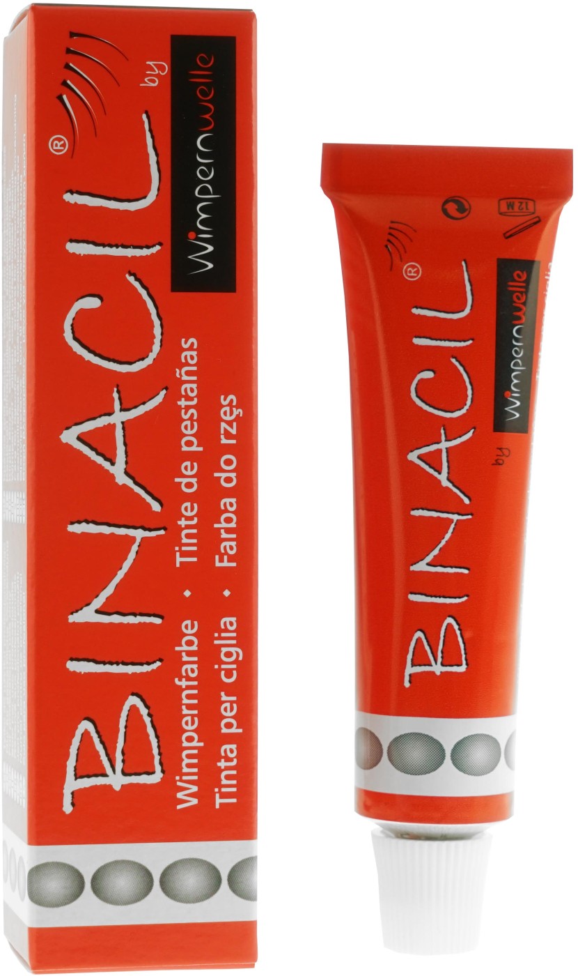 Wimpernwelle BINACIL Wimpern und Augenbrauenfarbe hellschwarz