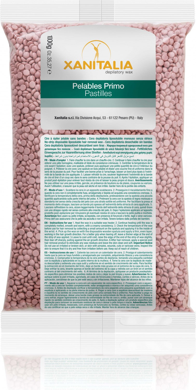 XanitaliaPro Brasilian System Wax Perlen Malve Jasmin 1000g