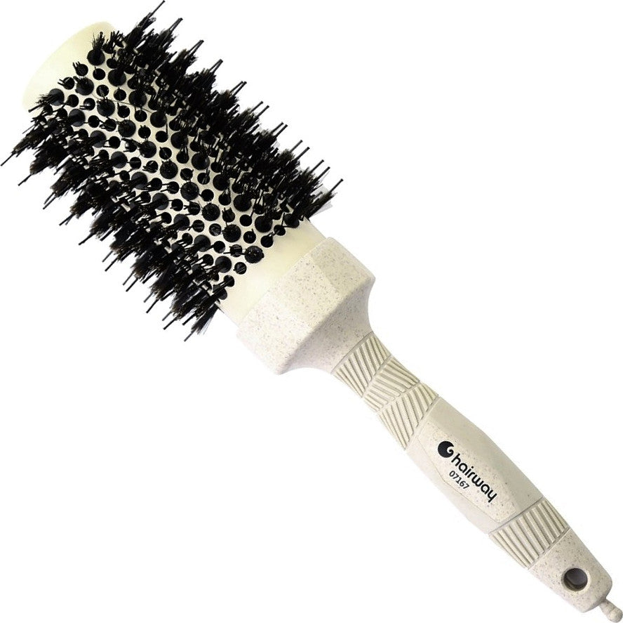 Hairway Thermo-Bürste Organica mit Wildschweinborsten Beige Ø 44/84 mm / SKU 07167
