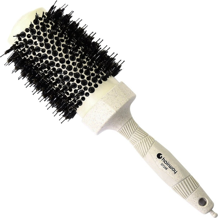 Hairway Thermo-Bürste Organica mit Wildschweinborsten Beige Ø 53/93 mm / SKU 07168