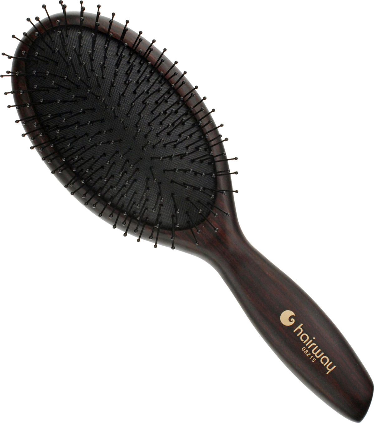 Hairway Ovale Kissenbürste "Wenge 2" / 13-Reihig Groß+ / SKU 08215