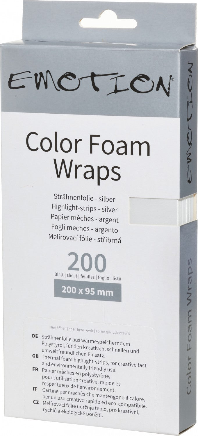 Efalock EMOTION COLOR FOAM WRAPS 20CM SILBER