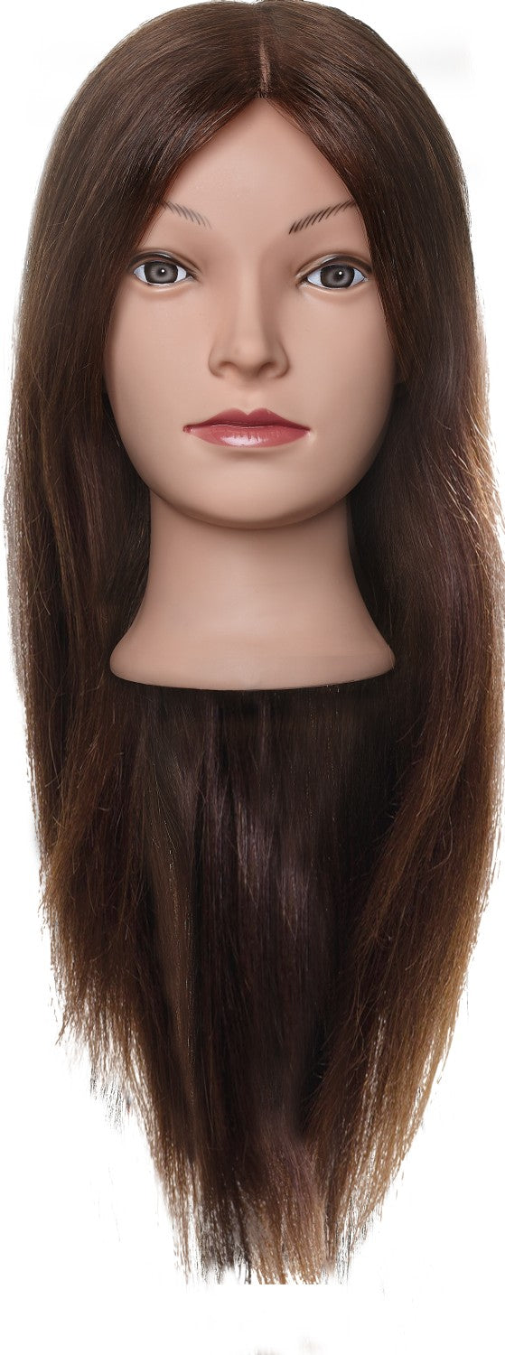 Efalock LINA Naturhaar Mix braun 50 cm