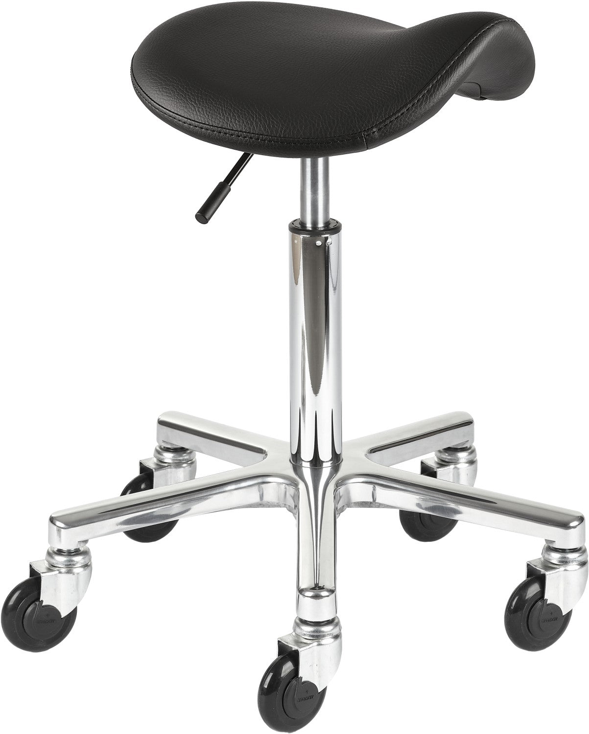Efalock Rollhocker Clic Tec Classic Saddle Comfy Alu M
