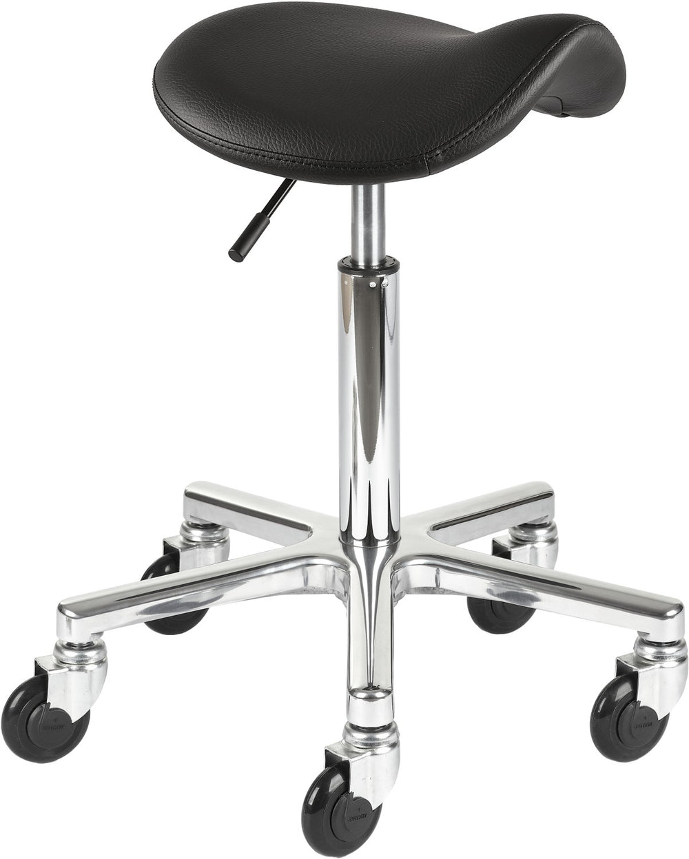 Efalock Rollhocker Clic Tec Classic Saddle Comfy Alu M