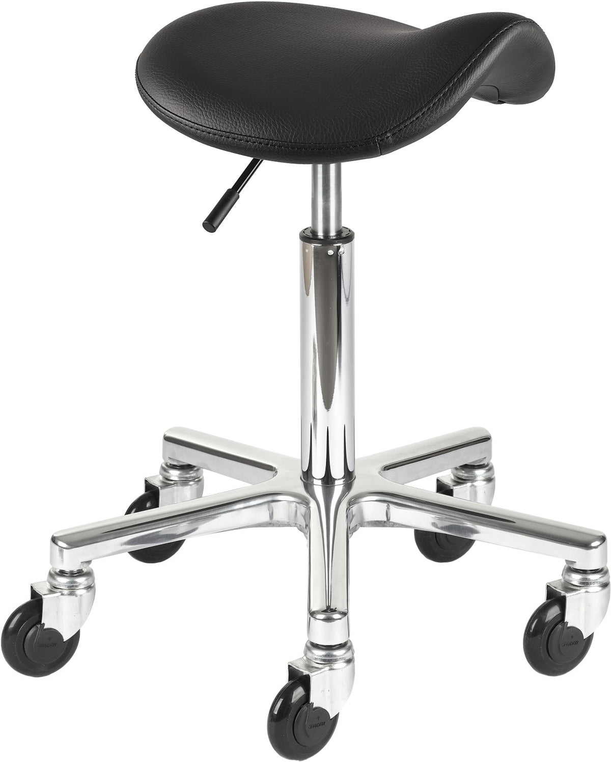 Efalock Rollhocker Clic Tec Classic Saddle Comfy Alu M