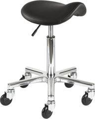 Efalock Rollhocker Clic Tec Classic Saddle Comfy Alu M