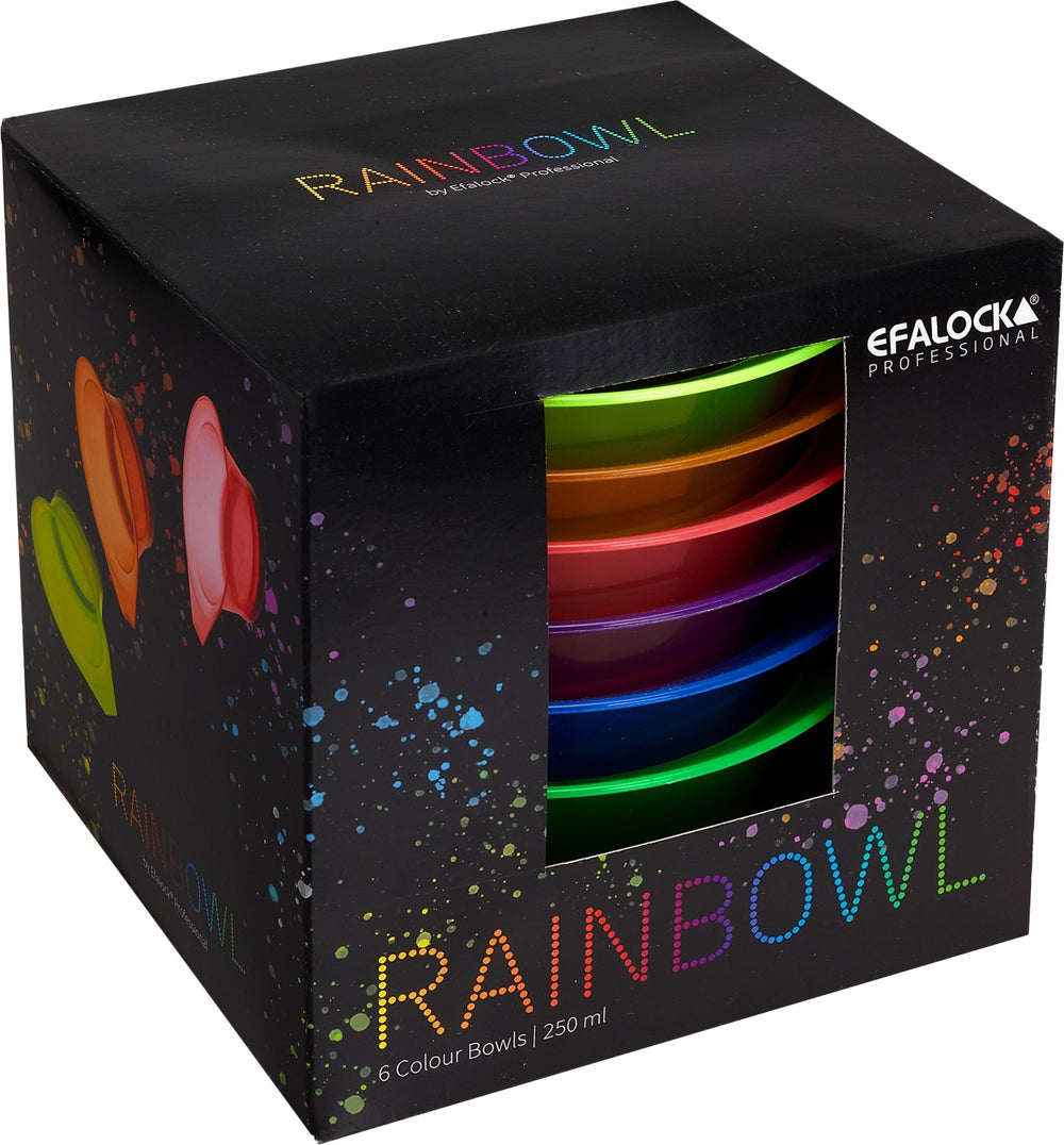 Efalock Färbeschale Set Rainbowl transparent