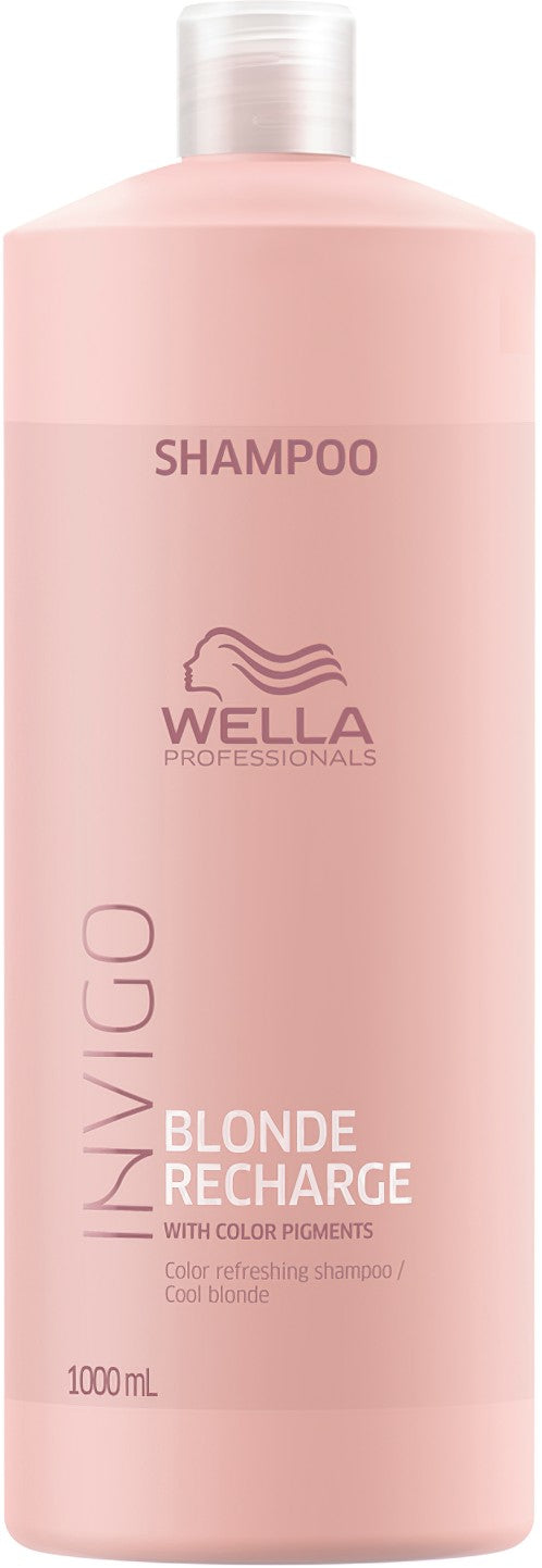Wella Invigo Blonde Recharge Refreshing Shampoo Kühl Blond 1000 ml
