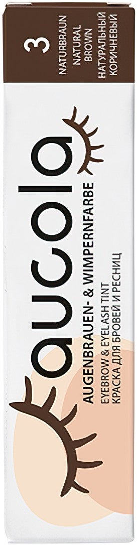 Aucola Augenbrauen & Wimpernfarbe 3 Naturbraun 15 ml