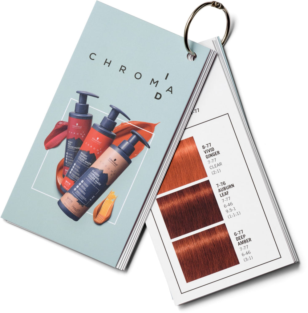 Schwarzkopf Chroma ID gedruckte Farbkarte