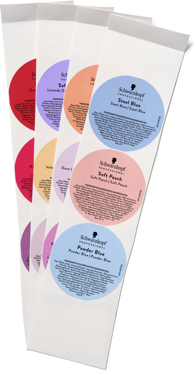 Schwarzkopf Chroma ID Pastel Stickers 4x12