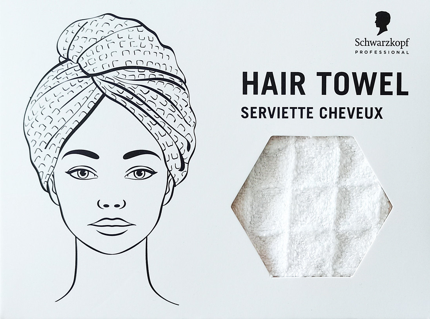 Schwarzkopf Hair Towel Weiß