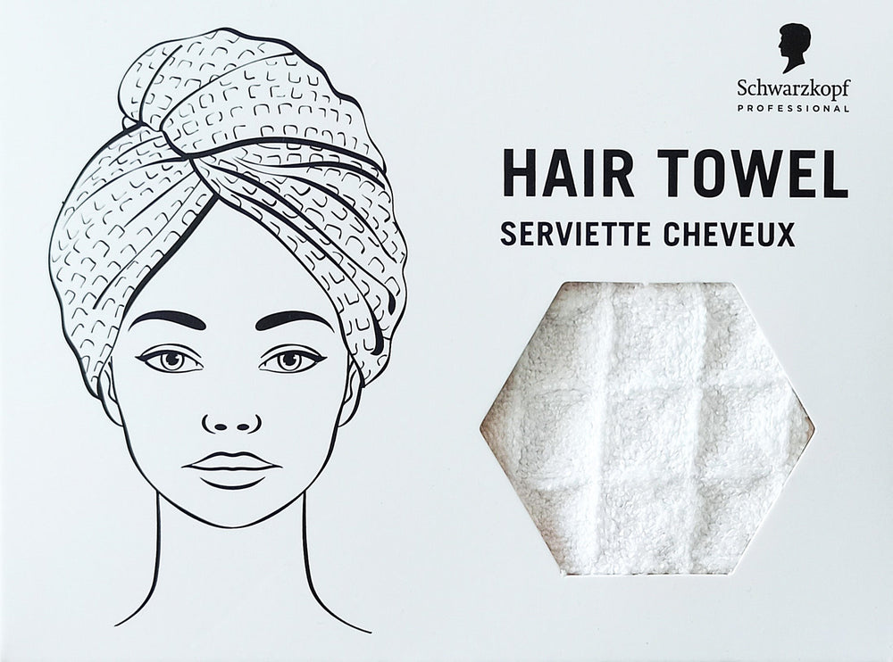 Schwarzkopf Hair Towel Weiß