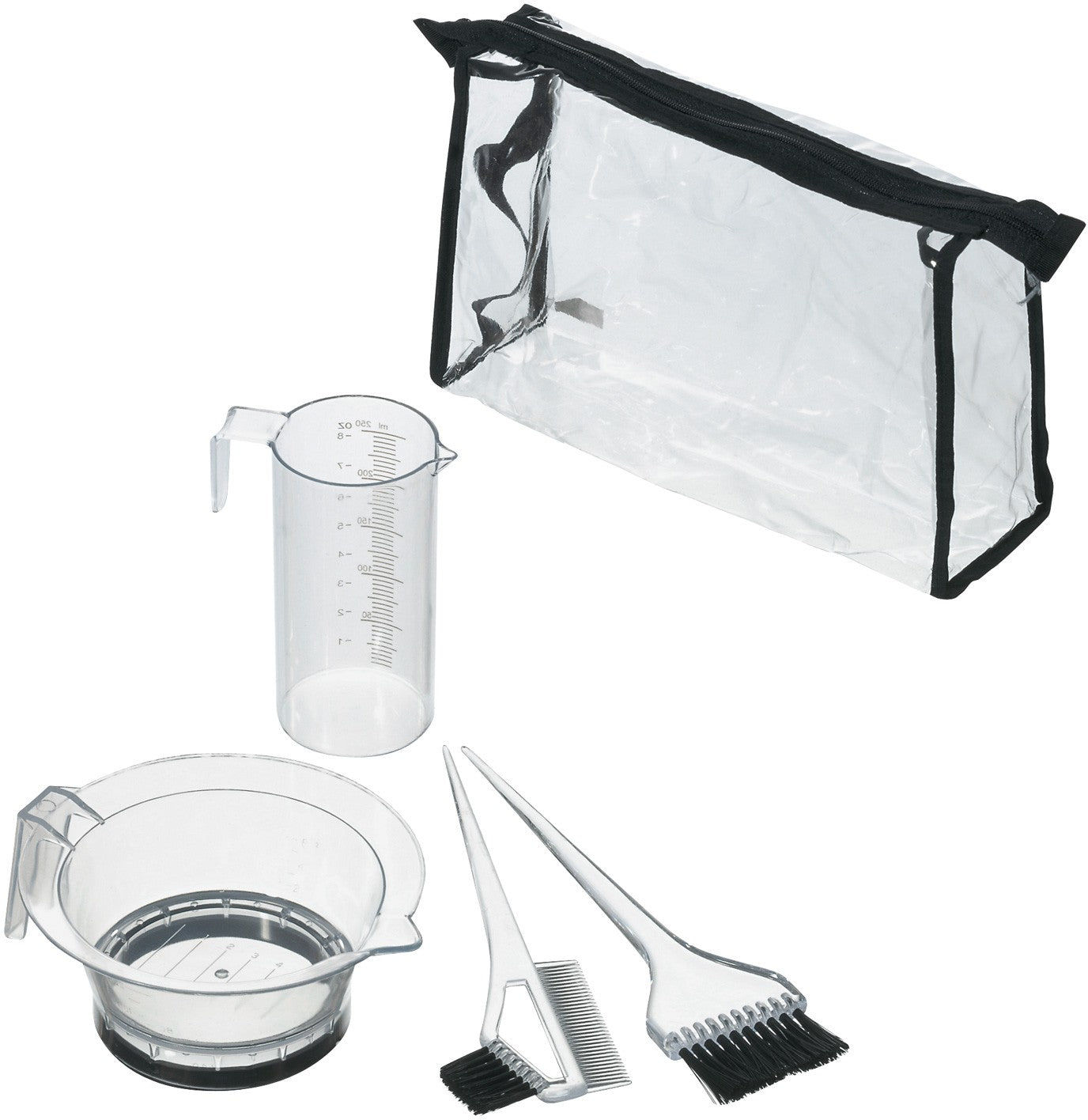 Comair Färbe Zubehör Set 5 teilig transparent