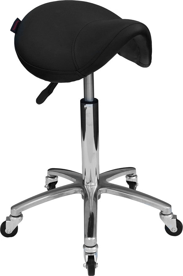 Hairway Sattelhocker „Profi” schwarz/chrom / SKU 51890-YD29