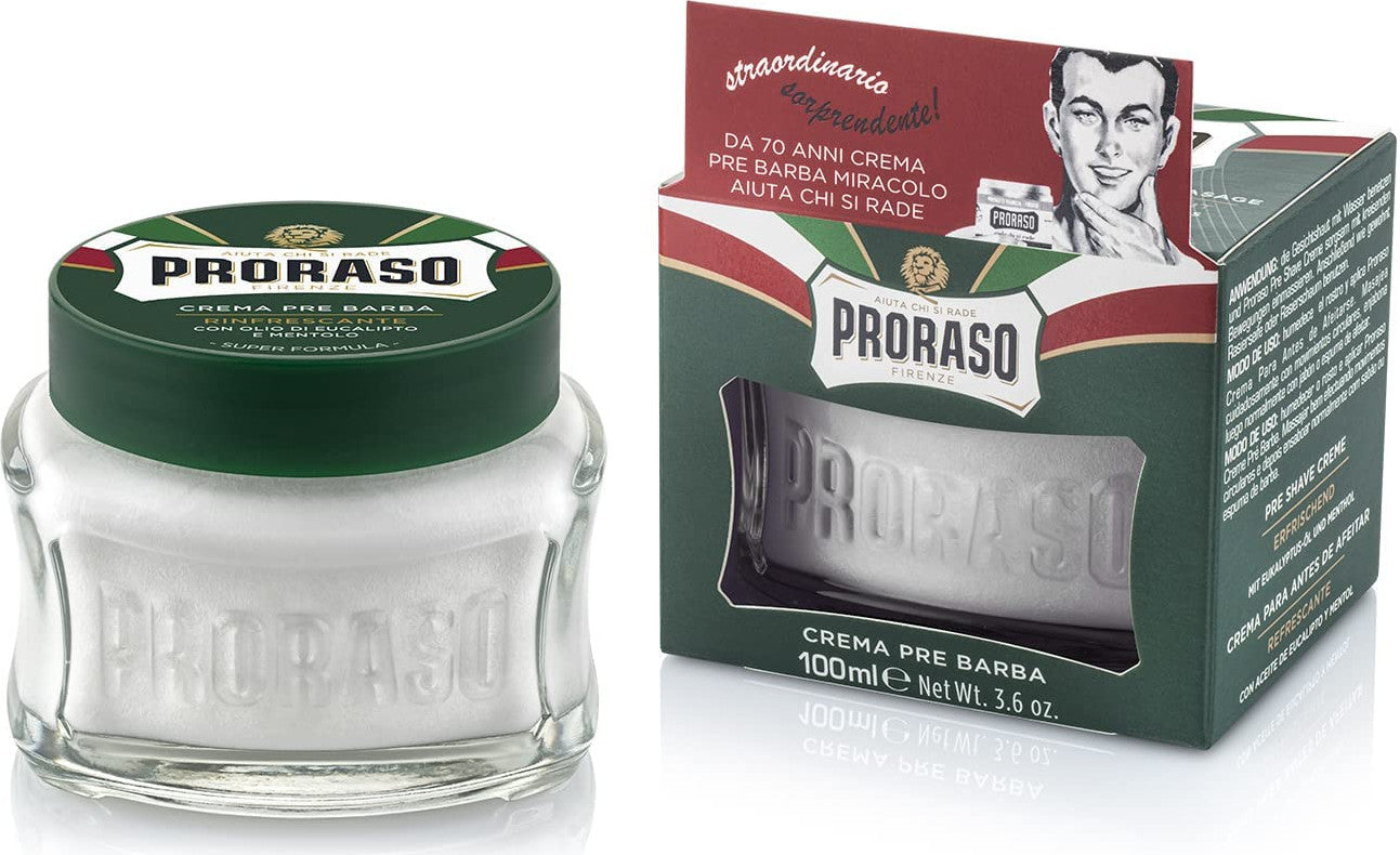 Proraso Preshave Creme Grün 100 ml / SKU 8004395001019