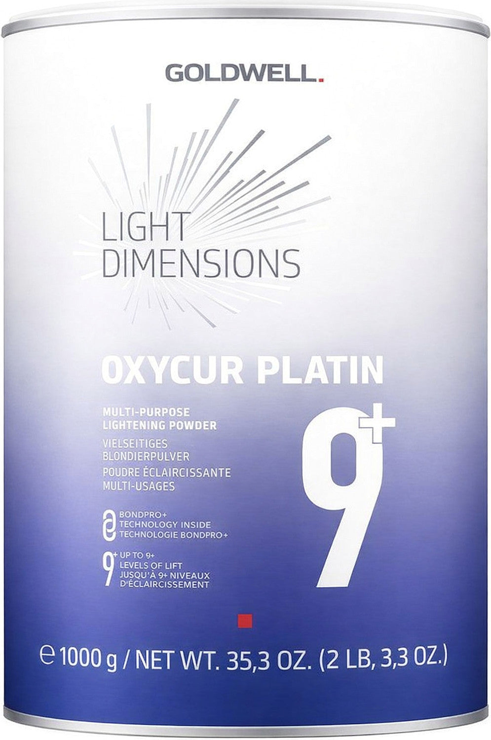 Goldwell Oxycur Platin Light Dimensions 9+ Blondierung staubfrei 1000 g