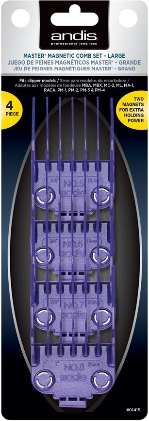 Andis Master Dual Magnet Large 4 Comb Set
