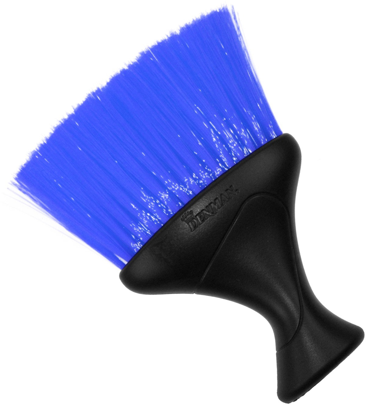 Denman Nackenwedel D78 Schwarz mit blauen Borsten