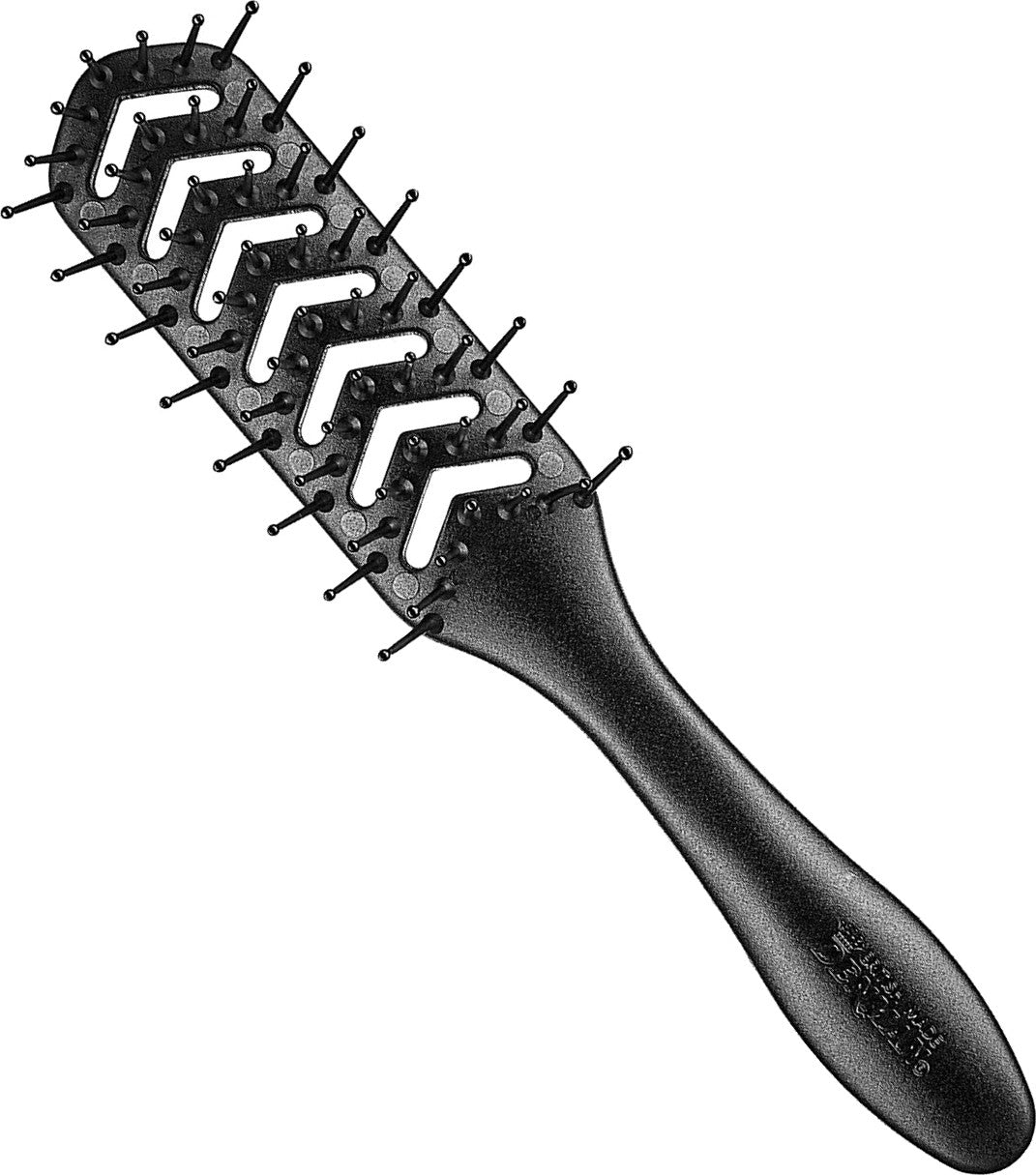 Denman Hyflex Vent Brush D200 Anthrazit 7 reihig