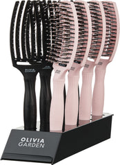Olivia Garden Fingerbrush Combo Medium 8er Display Schwarz Pink