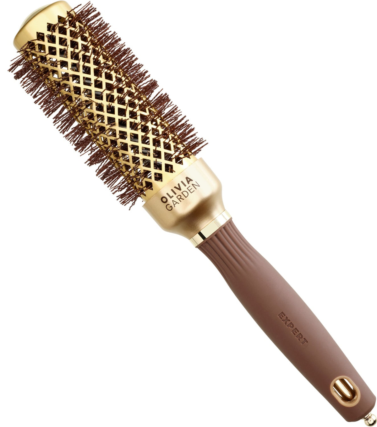 Olivia Garden Expert Blowout Shine Gold & Brown 35 mm