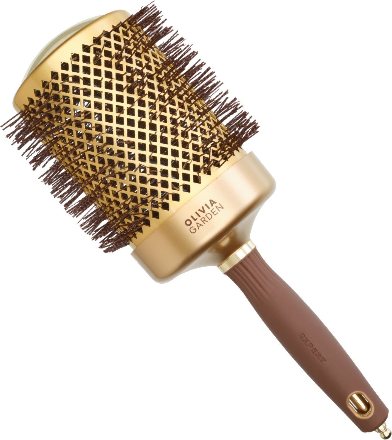 Olivia Garden Expert Blowout Shine Gold & Brown 80 mm