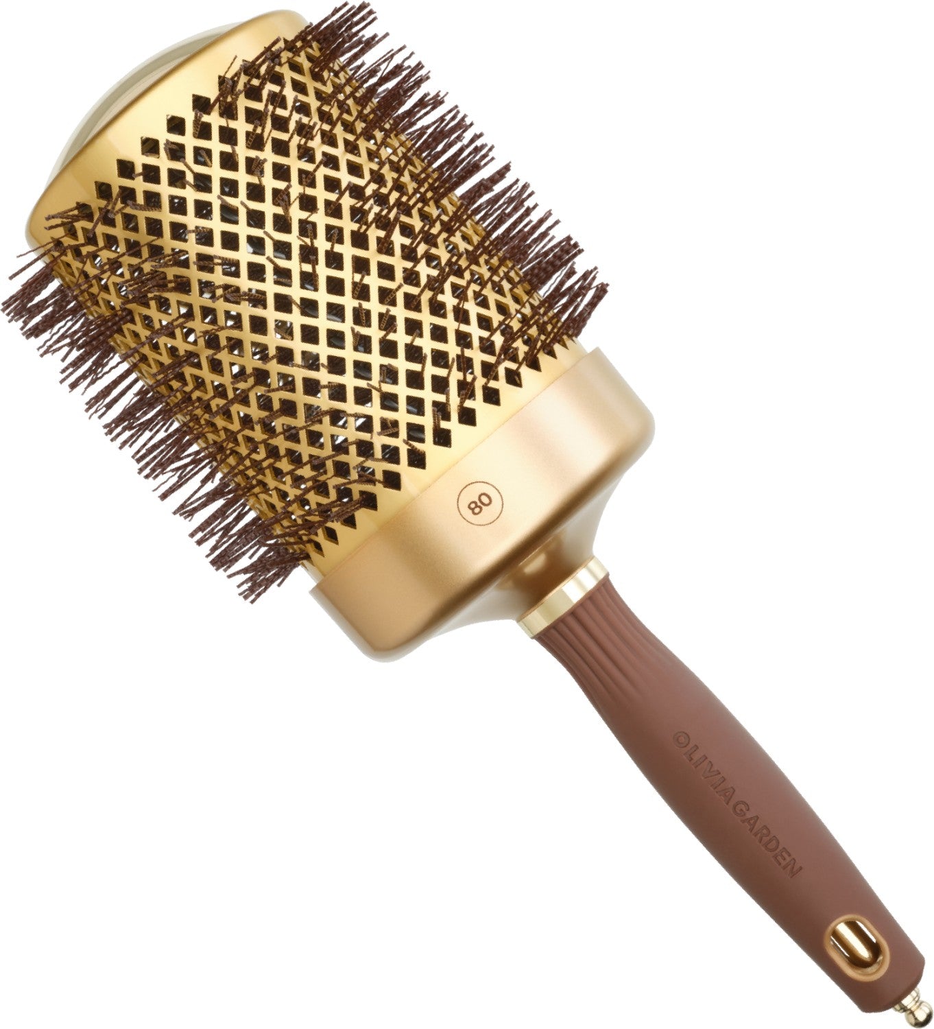 Olivia Garden Expert Blowout Shine Gold & Brown 80 mm