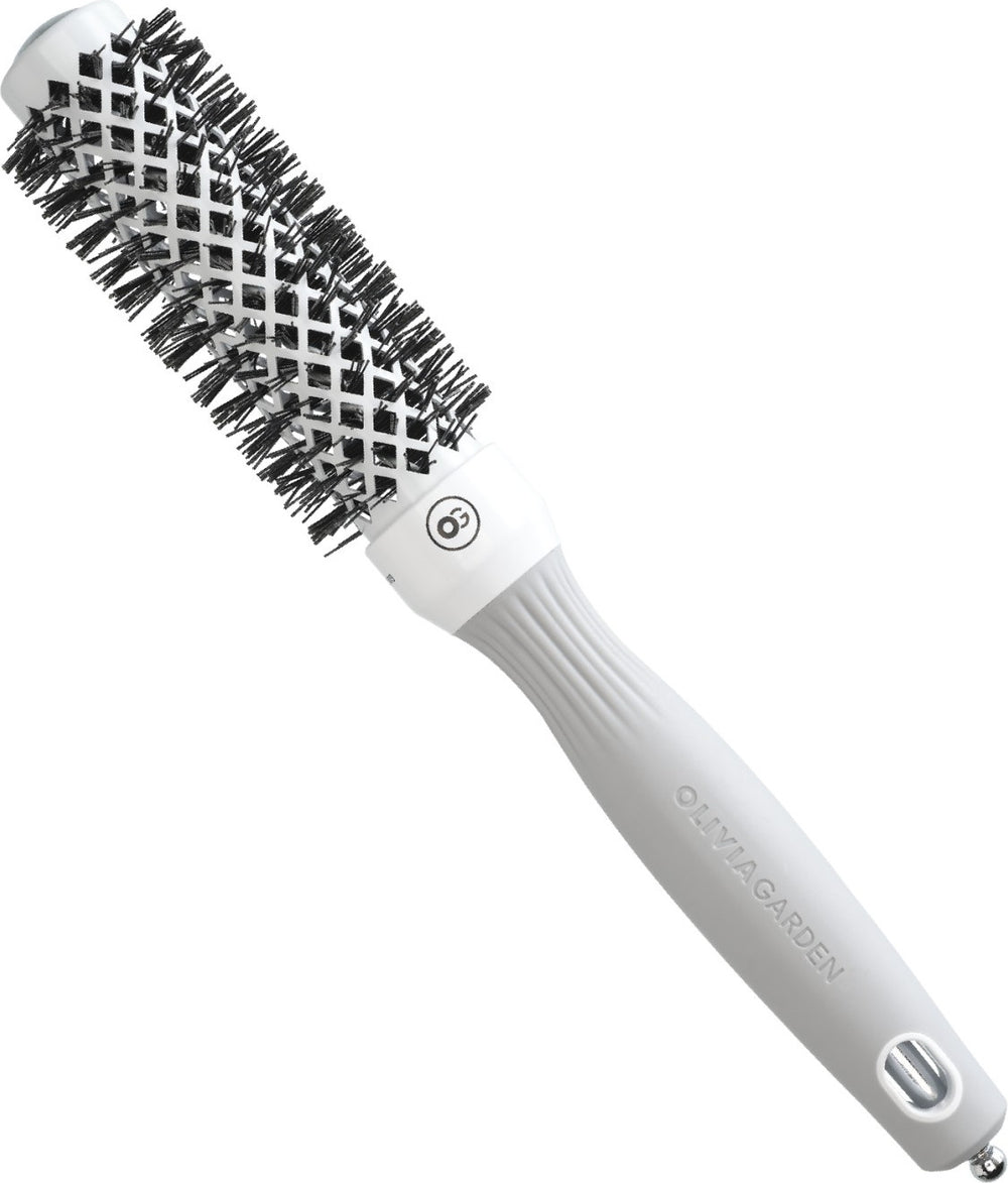 Olivia Garden Expert Blowout Shine White & Grey 25 mm