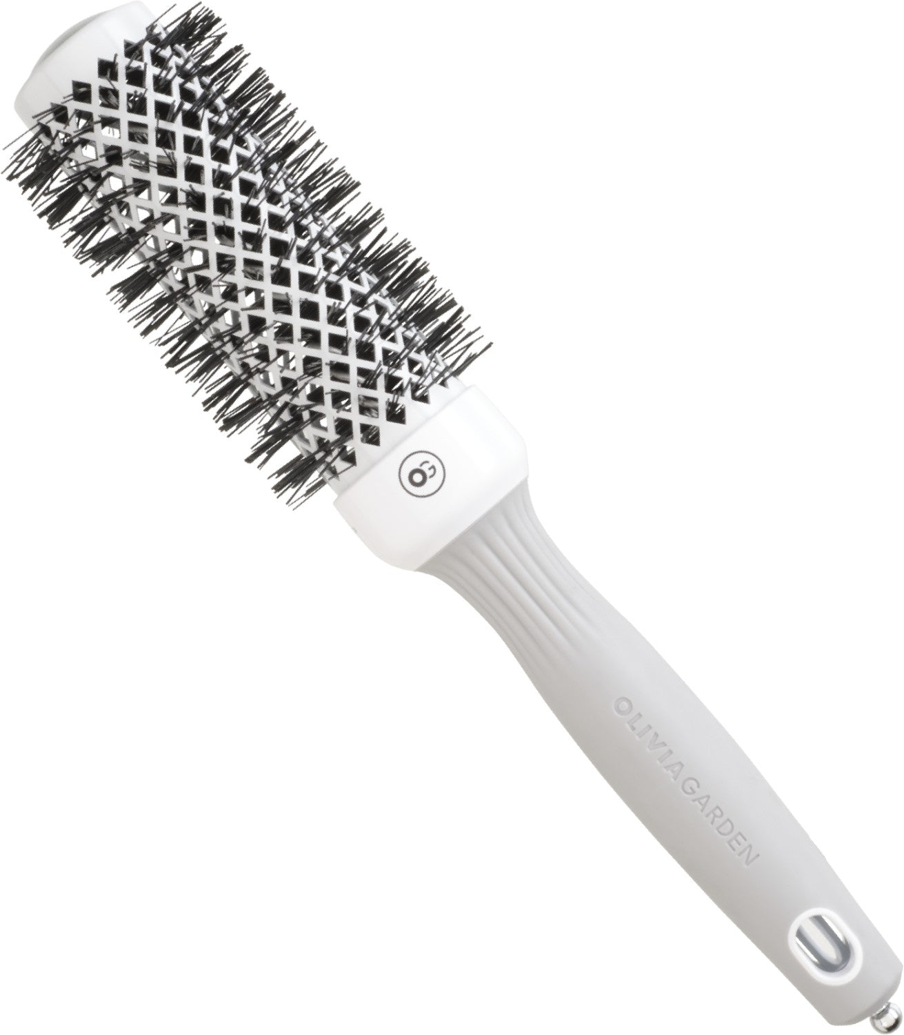 Olivia Garden Expert Blowout Shine White & Grey 35 mm