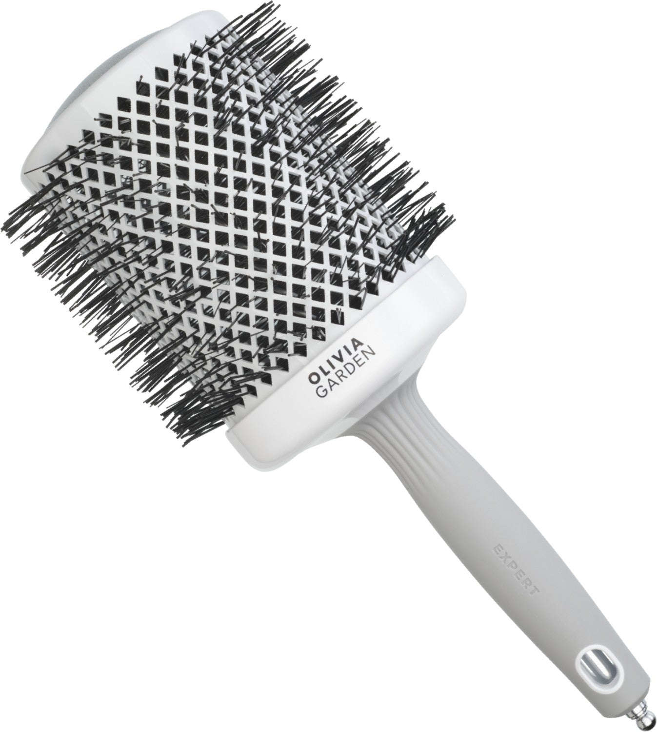 Olivia Garden Expert Blowout Shine White & Grey 80 mm